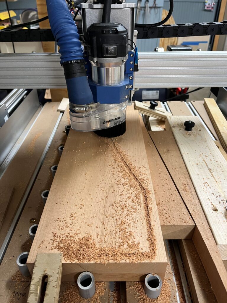 Legs Being Cut On CNC